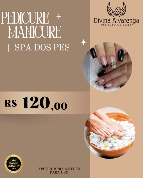 Pedicure+ manicure + spa dos pes